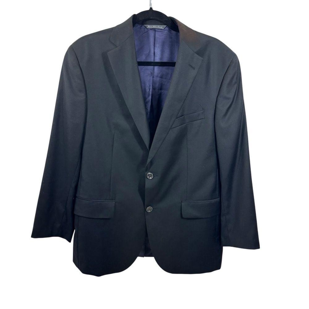 Mens Jack Victor Signature Collection Wool Blend 2 Button Blazer Size 40 Short